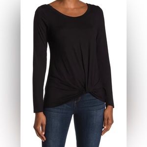 Melrose and Market Twist Front Long Sleeve Top